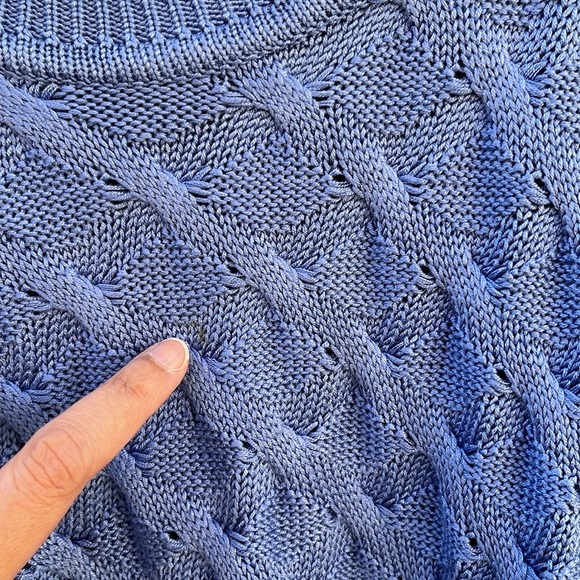 Saks Fifth Avenue 100% Silk Cable Knit Pullover Sweater size XXL Old Mon… - Picture 12 of 12
